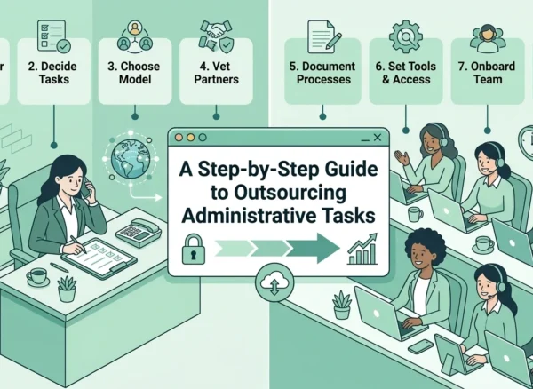 How to Outsource Administrative Tasks A Step-by-Step Guide how to outsource administrative tasks step by step guide illustration
